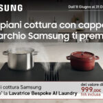 Samsung premia la tua cucina: in regalo la lavatrice Bespoke AI Laundry con i piani cottura con cappa integrata