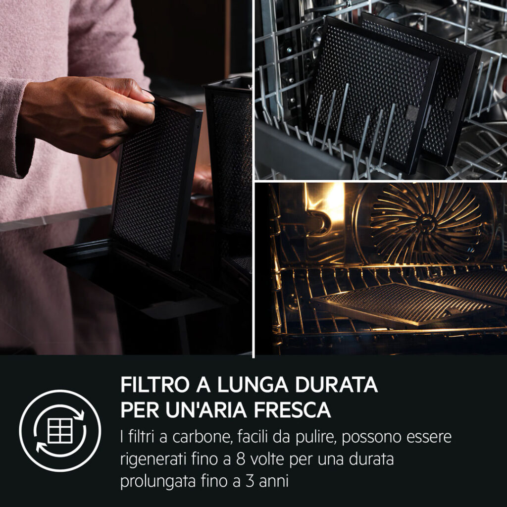 Piano a induzione AEG con cappa integrata Bridge: più spazio, più libertà e massima efficienza in cucina